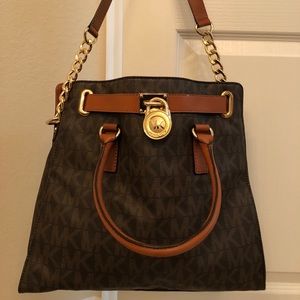 Michael Kors Hamilton Satchel logo Special Edition